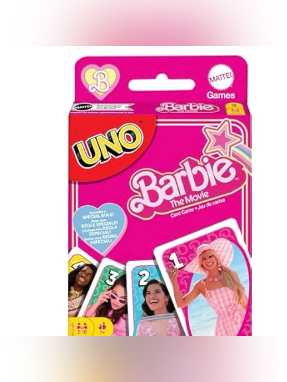 Barbie The Movie UNO Card Game - Pink